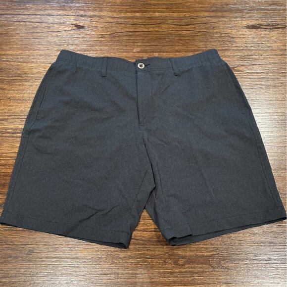 Under Armour Men's Sz 38 Black Charcoal 9" Shorts Performance Stretch Golf - Picture 1 of 9